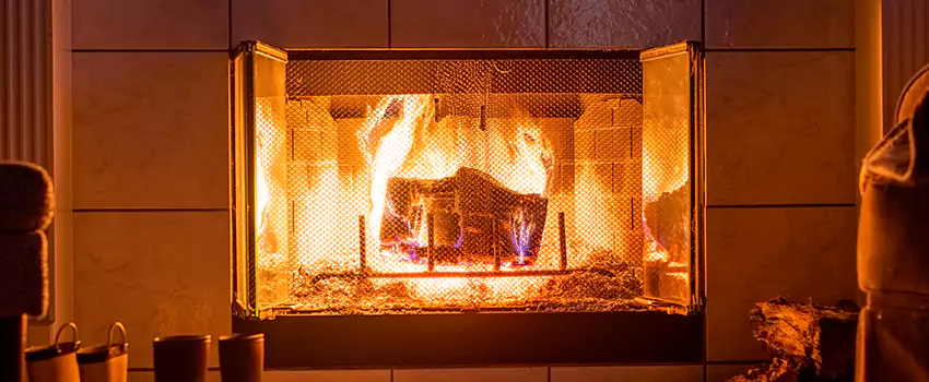 Mendota Hearth Landscape Fireplace Installation in Poinciana, Florida